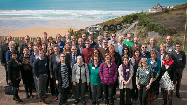 All members of the BlueHealth project assembled in Cornwall