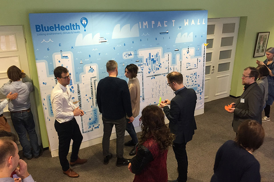 Researchers gather at the'impact wall' in Estonia